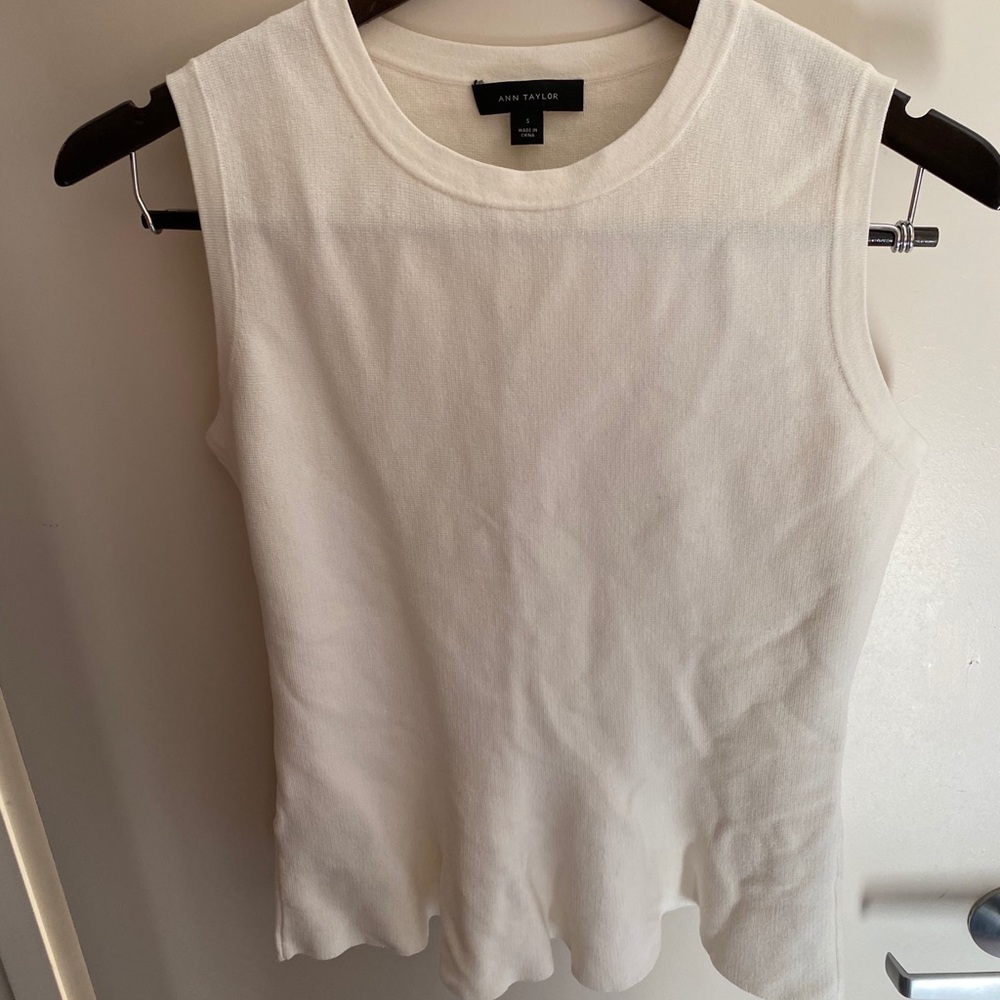 Ann Taylor sweater peplum tank